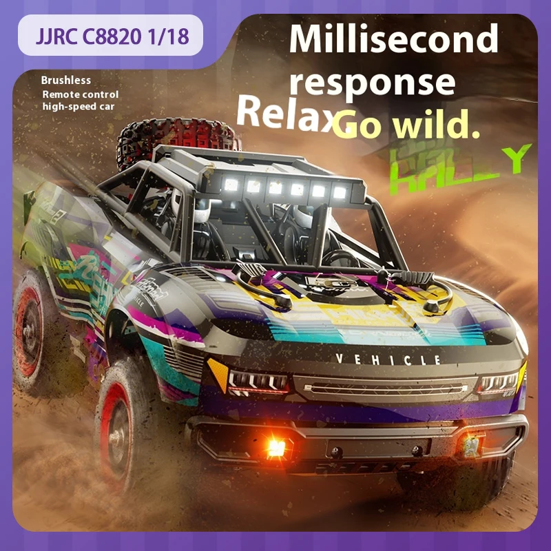 

JJRC C8820 1/18 Rc Car Professional Carbon Brush Remote Control Car Full Scale 4WD High-Speed Climbing Off-Road Adult Toy Gift