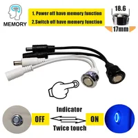 DC Touch Sensor DC3.7V 5V 12V 24V Single Color Dimmer Touch Dimmer Controller 5.5*2.1mm Plug LED Light Strip Embedded customized