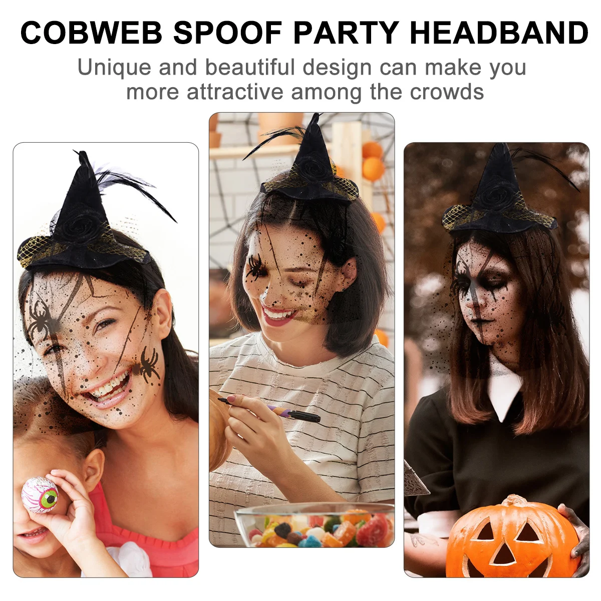 

2 шт., шпильки для волос в виде шляпок ведьм на Хэллоуин, легкие аксессуары для вечеринок, головные уборы для ролевых игр, шляпки ведьм на Хэллоуин, головные уборы