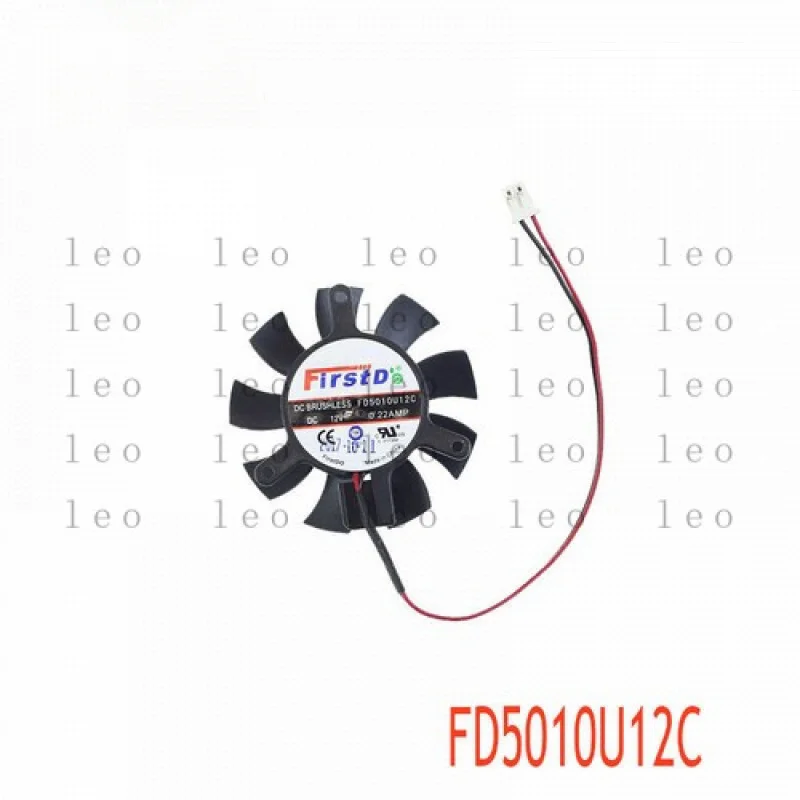 PP 45 مللي متر FD5010U12C DC12V 0.22AMP 2Pin بطاقة الفيديو مروحة ل ASUS R7240-2GD3-L