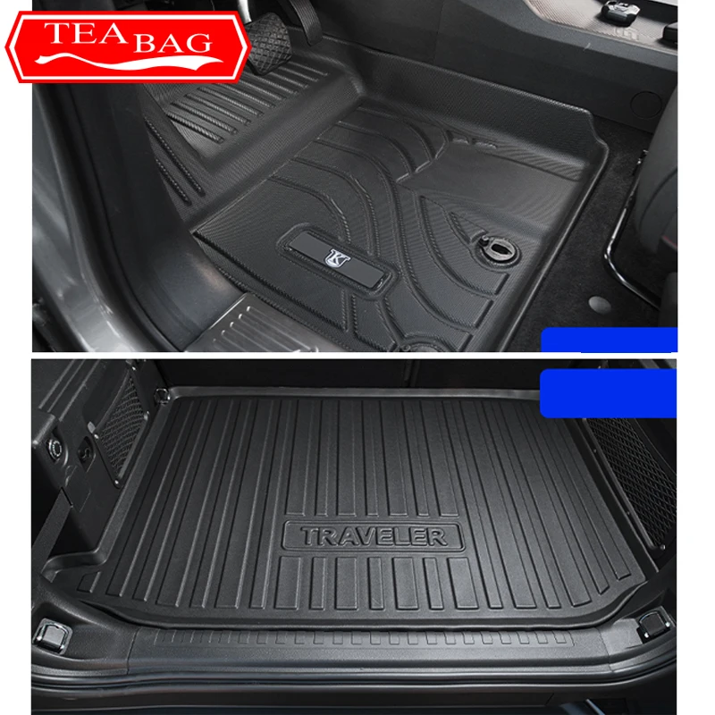 For Chery Jetour T2 2024 2023 Car Styling Foot Mats Trunk Mat TPE Waterproof Floor Carpet Interior Auto Modified Accessories 4