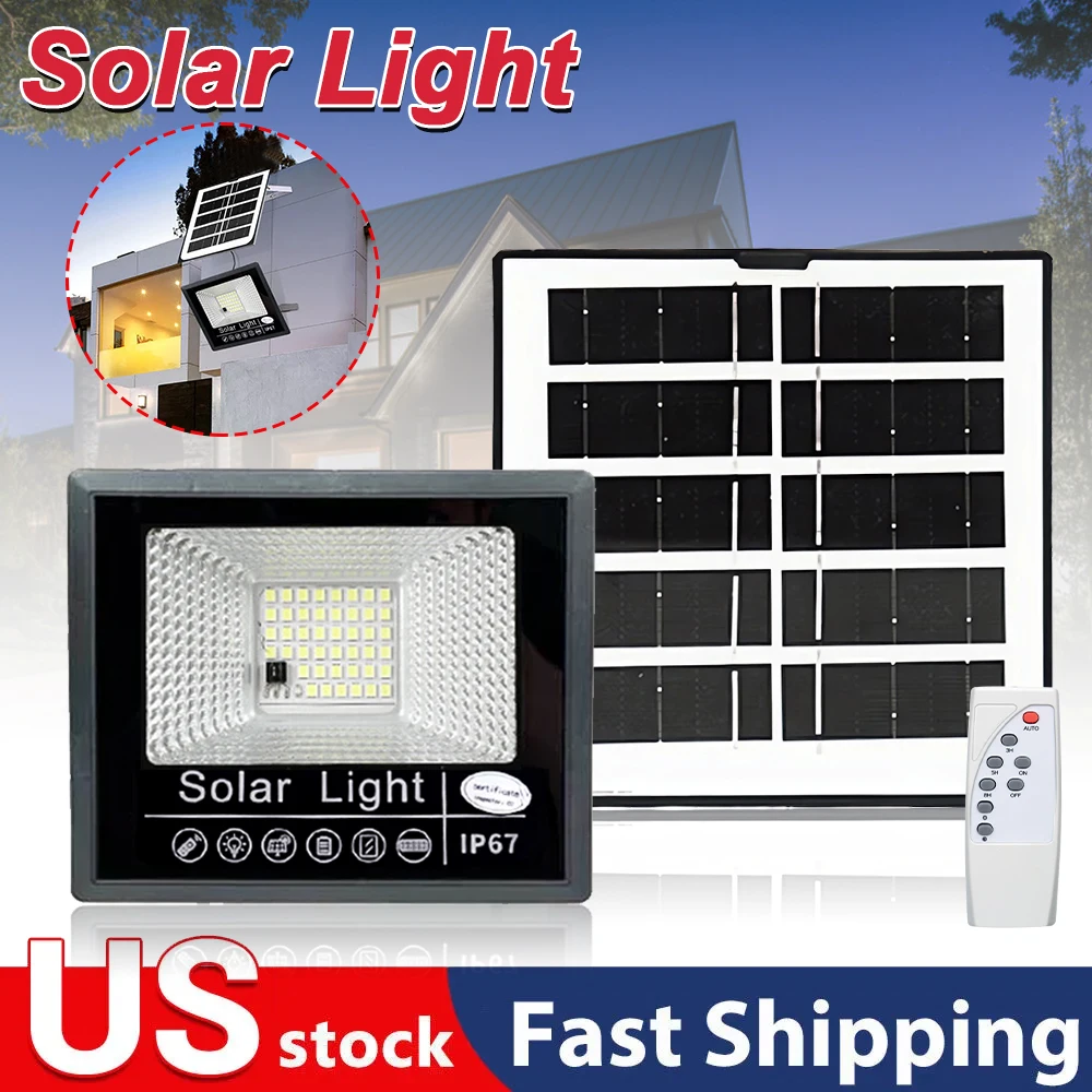 Luces Solares para external, 10/25/35/45/80W, Resistente Al Agua IP67, Farola Led, Herren, Lights Solares Con Control Re