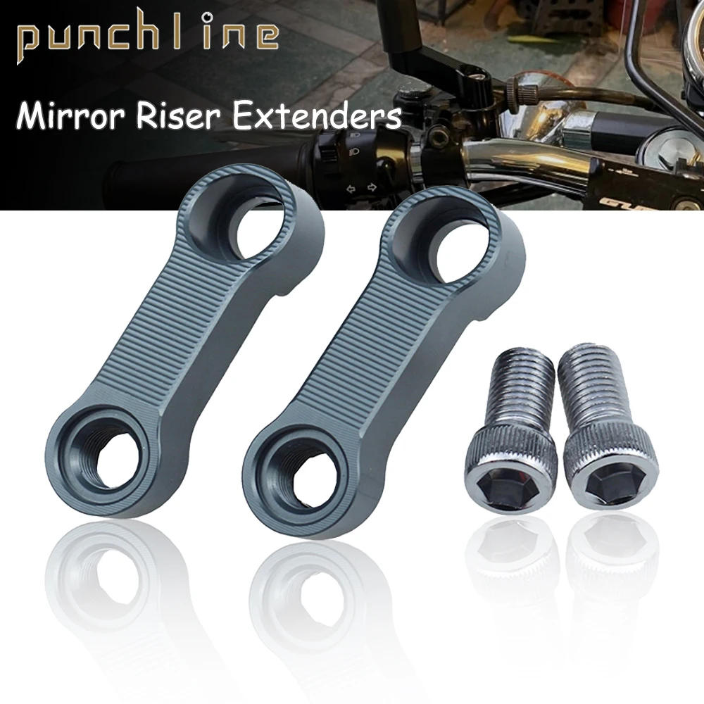 Fit For CL250 CL300 CL500 CB750 HORNET DAX125 ST125 CB300F GB350 GB350S Mirror Riser Extenders Spacers Extension Adapter Adaptor