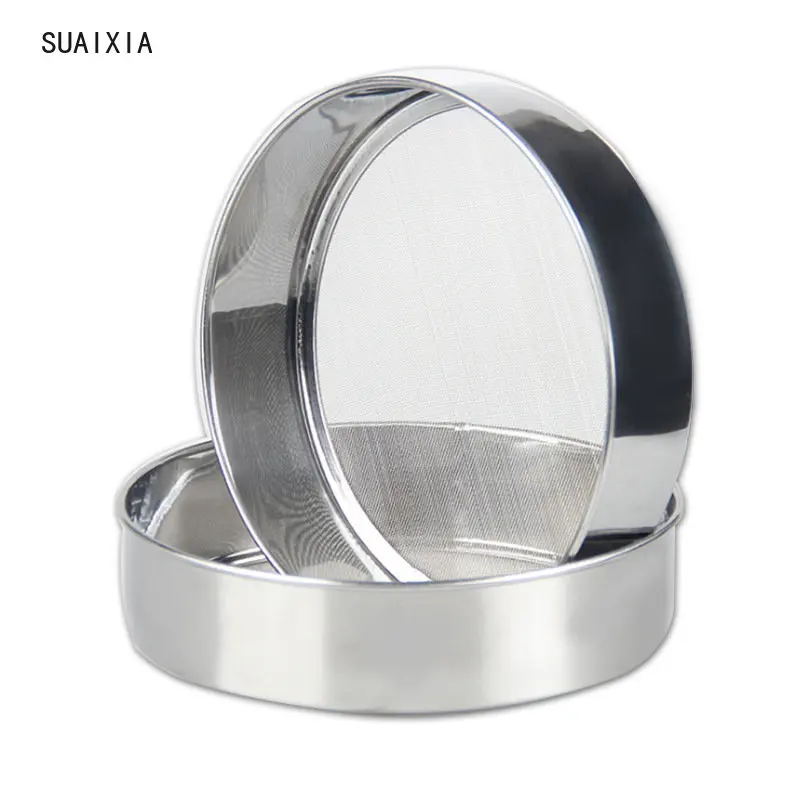 304 Stainless Steel Flour Sieve Baking Small Tool Mesh Sugar Powder Kitchen Tools Practical Household Kitchen Accessories