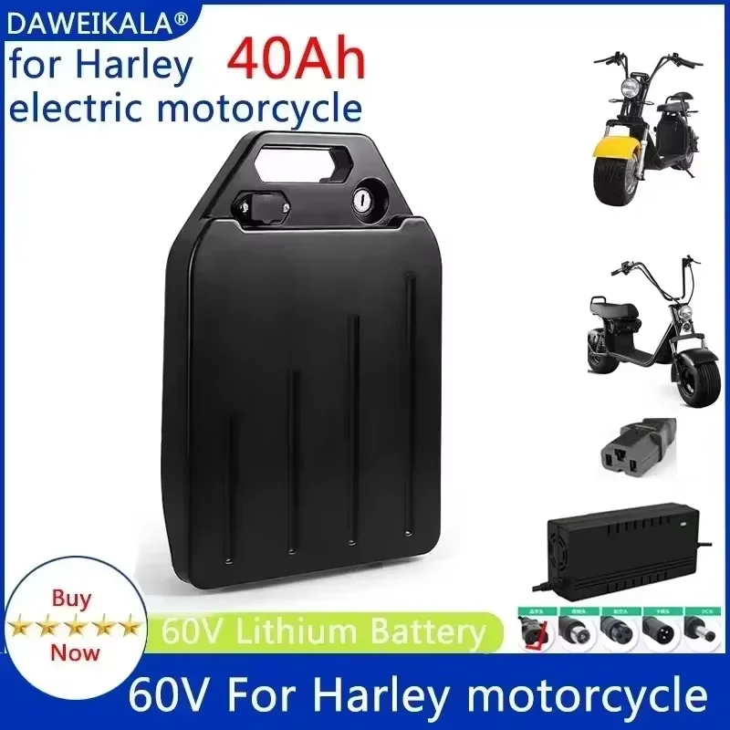 

60V 40Ah lithium battery waterproof suitable for two wheeled motorcycles, electric scooters, bicycles+67.2V charger