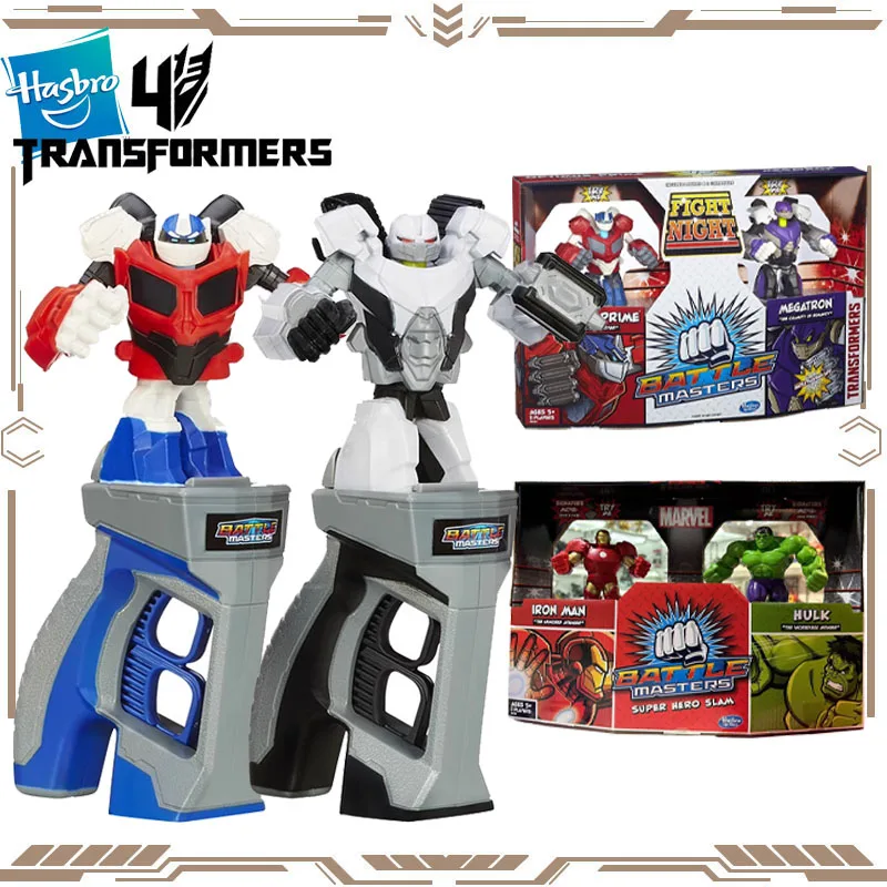 Hasbro Original Transformers Optimus Prime Megatron Iron Man Hulk Action Figure Toys for Boys Girls Gift Collectible Ornaments