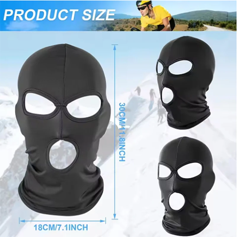 Breathable Full Face Mask Balaclava Mask Outdoor Sports Motorcycle Riding Sports UV Protection Mask image 2