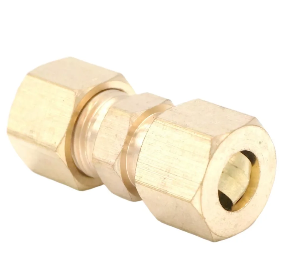 Kompression Fitting Fit Rohr O.D 1/8 "3/16" 1/4 "3/8" 5/16 "1/2" 5/8 "3/4" gerade Gleich Minderer Messing Rohr Stecker 229 PSI – Detail 3