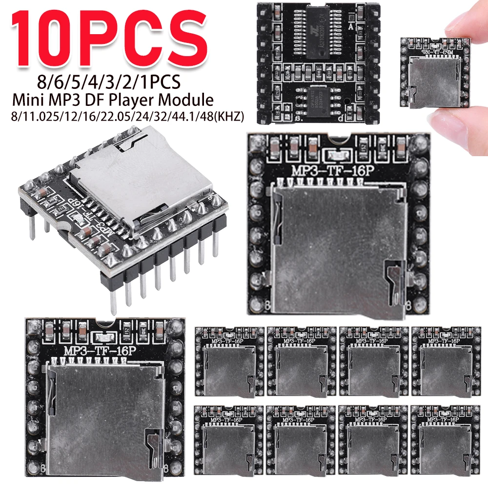 1-10 шт., плата аудио-и голосового модуля DFPlayer для Arduino V3.0 16P