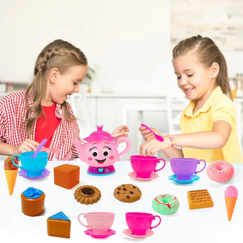 Ensemble De Thé Mignon éléments De Fête De Thé Avec Théière Tasse à Thé Ensemble De Thé Mignon éléments De Fête De Thé Avec Théière Tasse à Thé