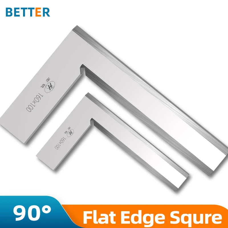 90 Degree Knife Edge Square Ruler For Woodworker Metal Carpentry And Joinery Tools Set Squares Measurment Try Square Angle Ruler