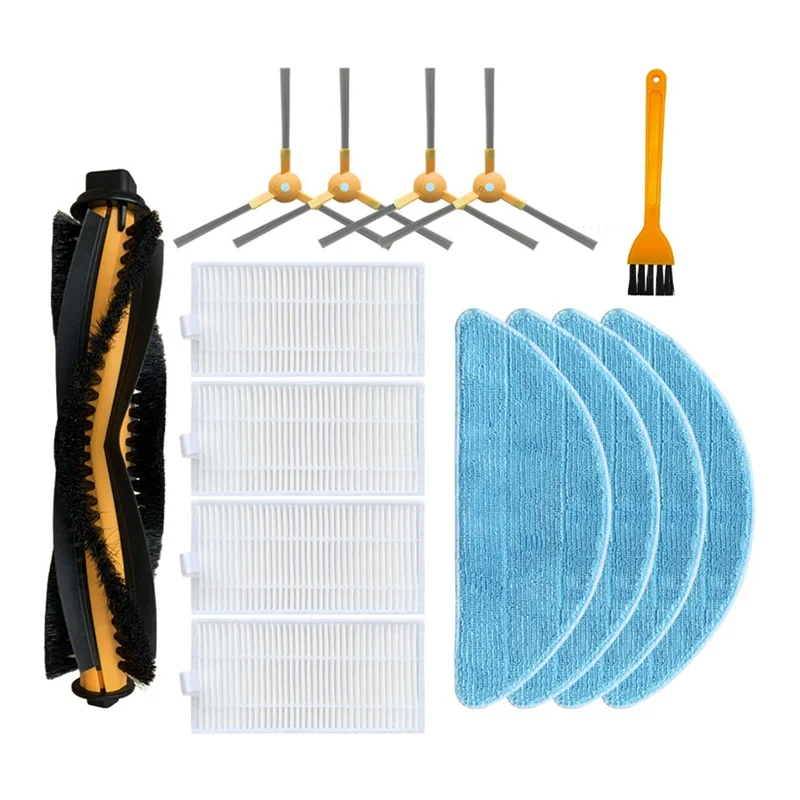 ABWM-For Kabum Smart 500 / 700 جهاز آلي لتنظيف الأتربة فرشاة جانبية رئيسية فلتر Hepa ممسحة القماش استبدال أجزاء الملحقات