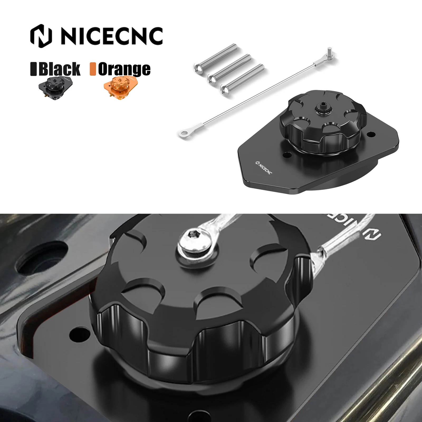 

NICECNC Fuel Tank Cap Fuel Filler Neck For KTM 690 Enduro/SMC R 2019 2020 2021 2022 2023 Aluminum