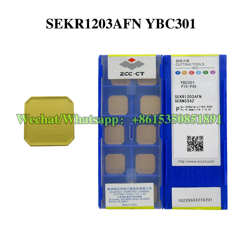 ZCC CT SEKR1203AFN SEKR1504AFN YBC301 YBG202 YBD252 твердосплавная пластина со сменной резьбой, режущий инструмент с ЧПУ