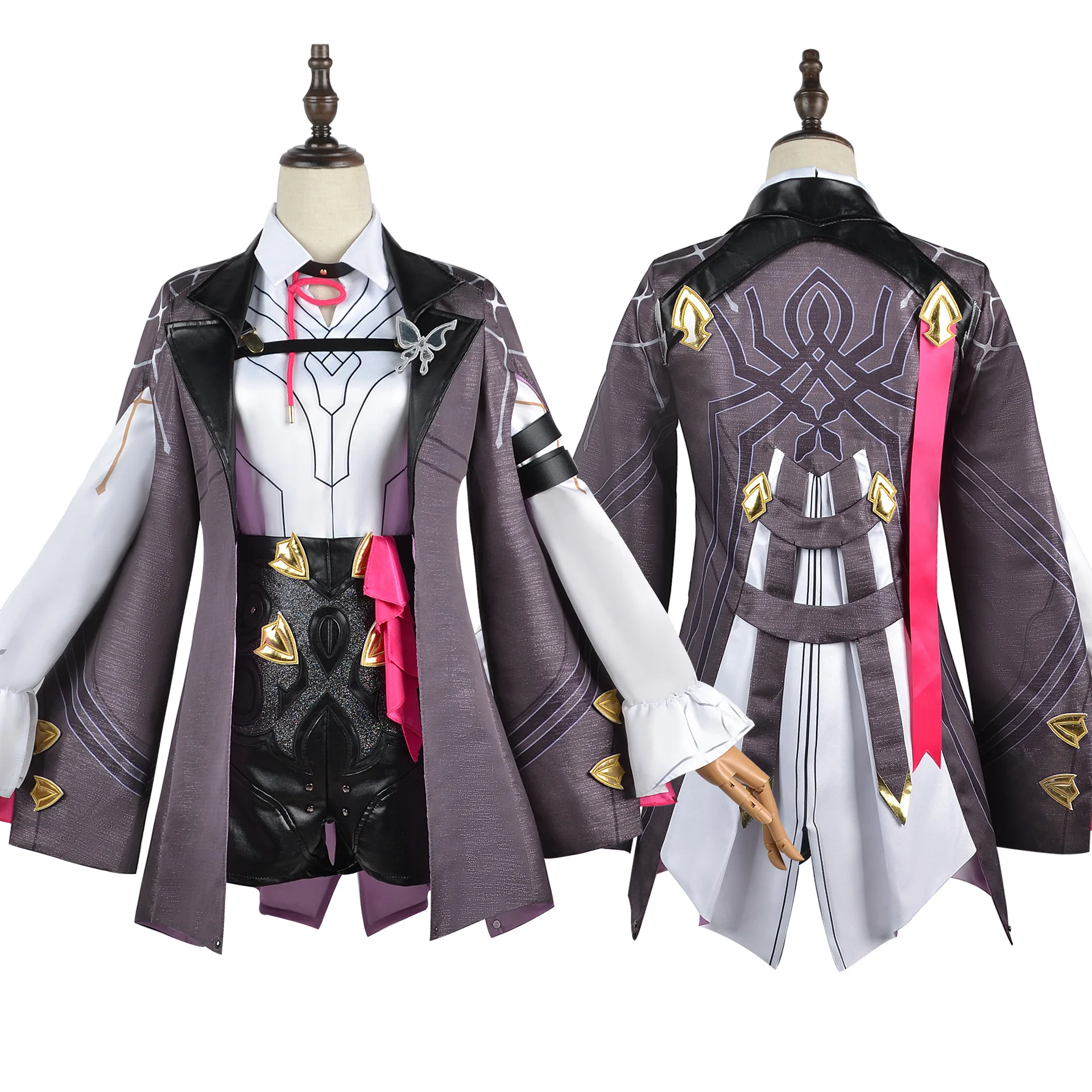 Disfraz de Kafka Honkai Star Rail para mujer, uniforme de carnaval, peluca de Anime, Disfraces de Halloween, Juego