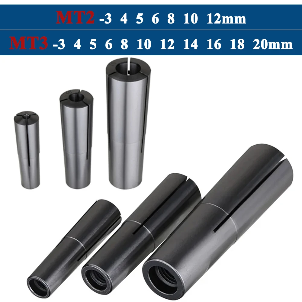 MT2 MT3 collet chuck D3 4 5 6 8 10 12 14 16 18 20mm morse taper cone spring collet thread M10 M12 clamp tool MS2 MS3 MK2 MK3