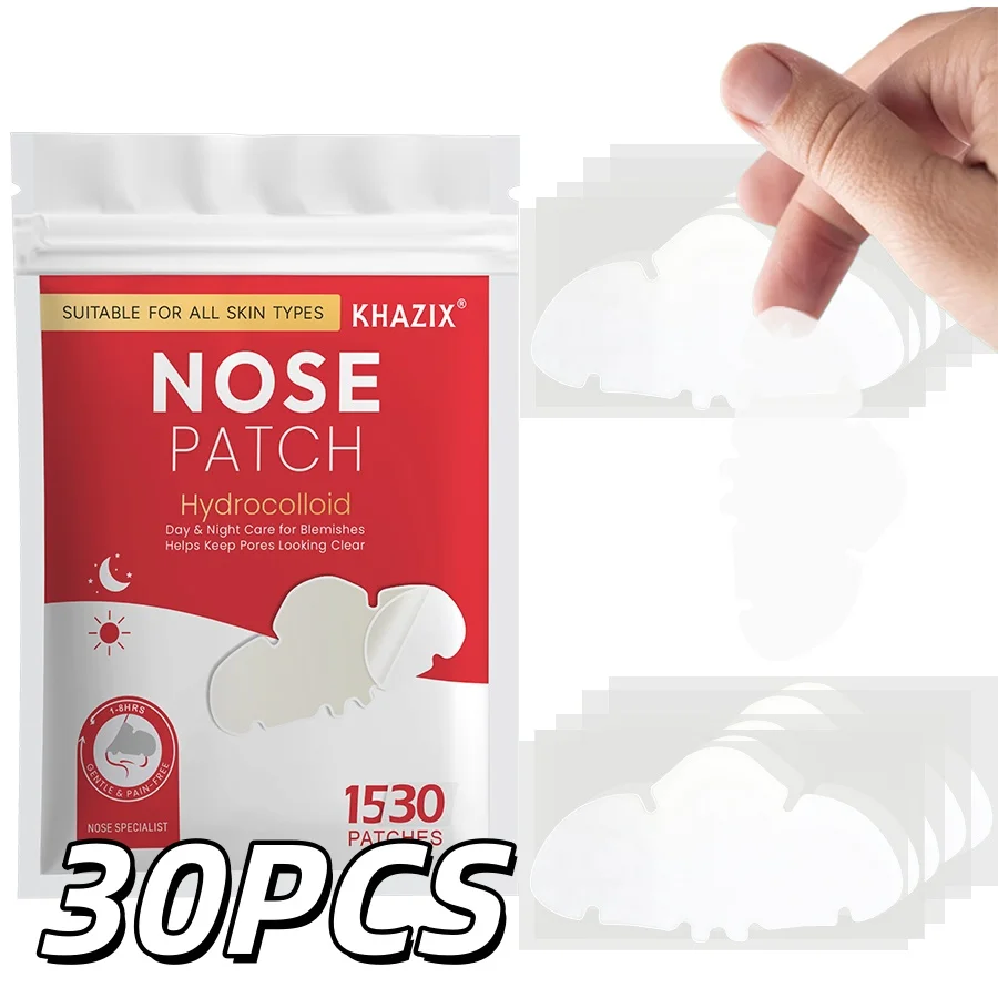 

30PCS A water-based gel nasal cleaning patch made of skin-friendly material, gentle and safe, with strong adhesion.