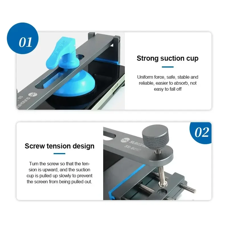 SUNSHINE SS-601G/601GPlus Universal Mobile Phone LCD ScreenSeparator Unheated Mobile Phone Screen Separation Fixture Repair Tool