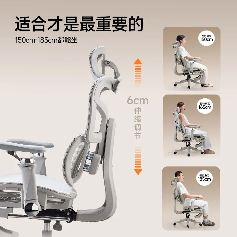 Ergonomic chair, computer chair, home comfort, sedentary comfort, office seat, study chair, e-sports chair