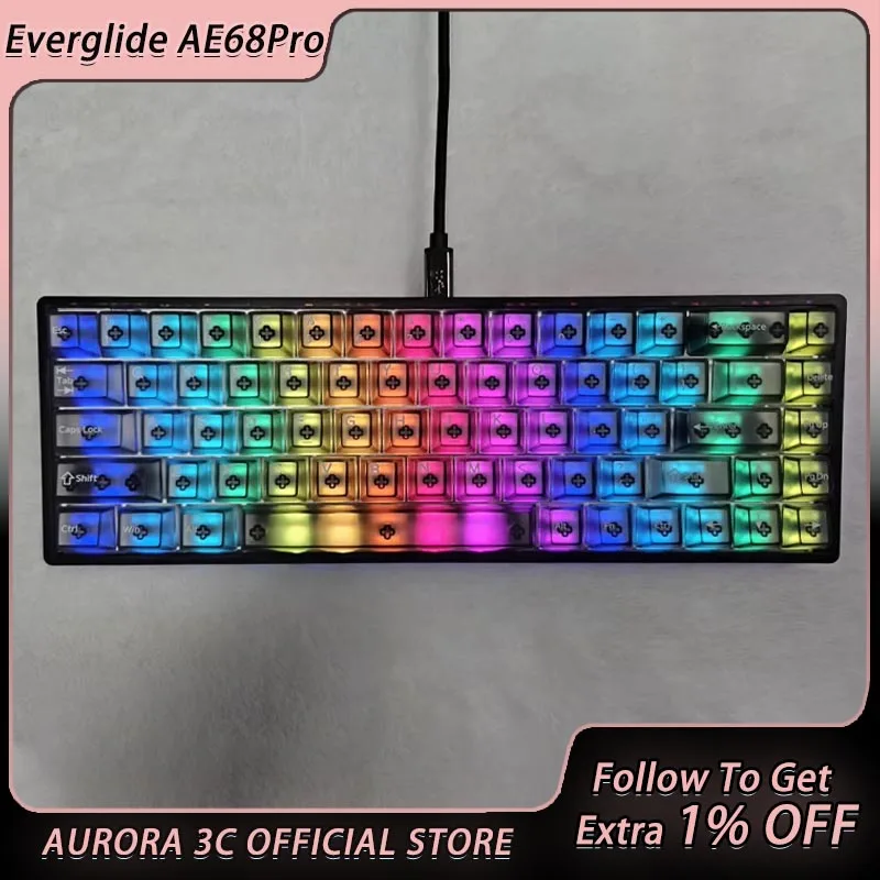 New Everglide AE68Pro Siren Magnetic Axis Gaming Keyboard Original