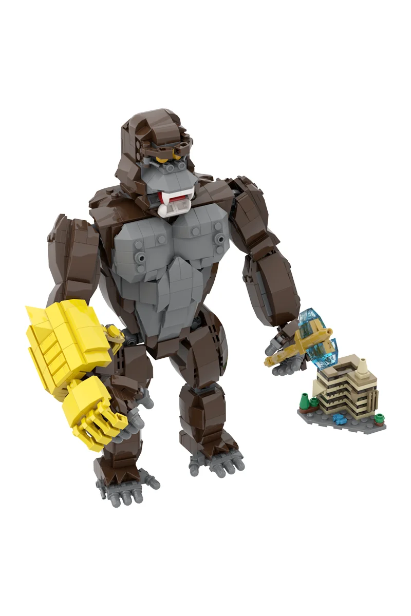 

MOC Gorillas Building Blocks Model fighting Gorillas Movie Gorillas Monsters Bricks DIY Assembly Toys Children Birthday Gifts
