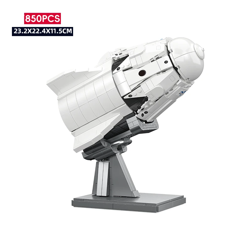 

Строительные блоки серии Space Aerospace Dragon 2, исследователь, космический корабль, силовая модель, кирпичи, игрушки, совместимые с LEGO