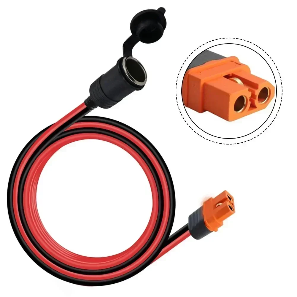 Suitable For XT60i-F To Female Socket For Solar Generators, 12AWG, 12V Female Adapter Cable Tool Accessory Dust Protection