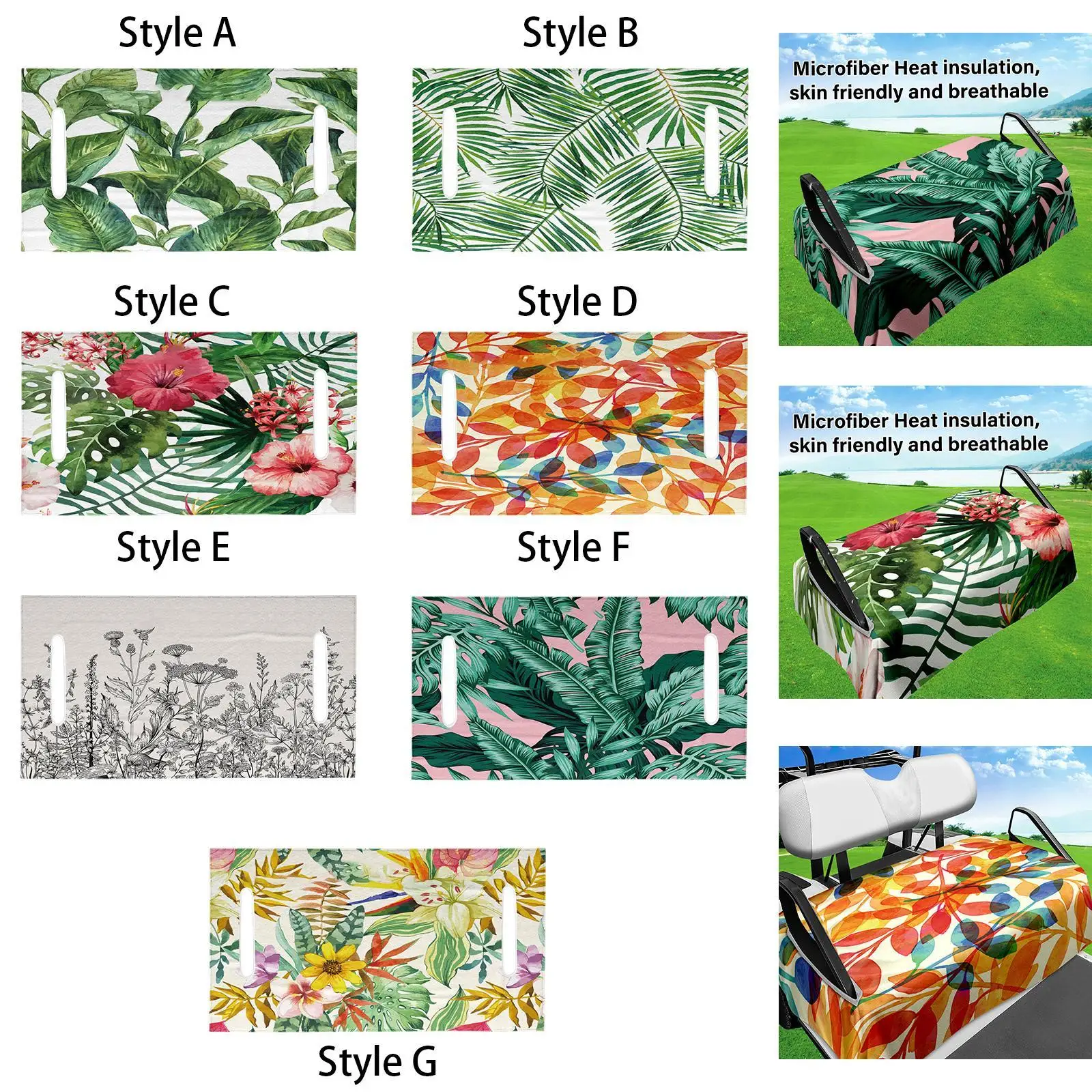 

Seat Towel Blanket Gift Easy to Install Golf Cart Seat Cover Seat Cushion Cover for Course Cruising Husband Dad Brothers