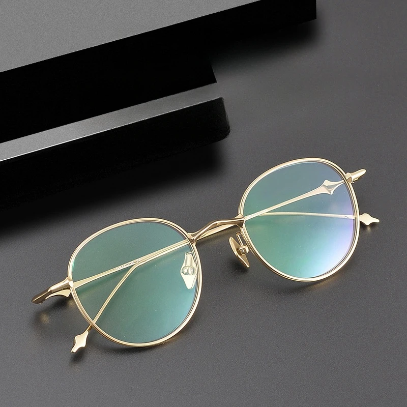 Korea Style Atomic Oval EP Pure Titunium Optical Women Eyelasses Frame Women Men Prescription Frame Vintage Glasses Eyewear