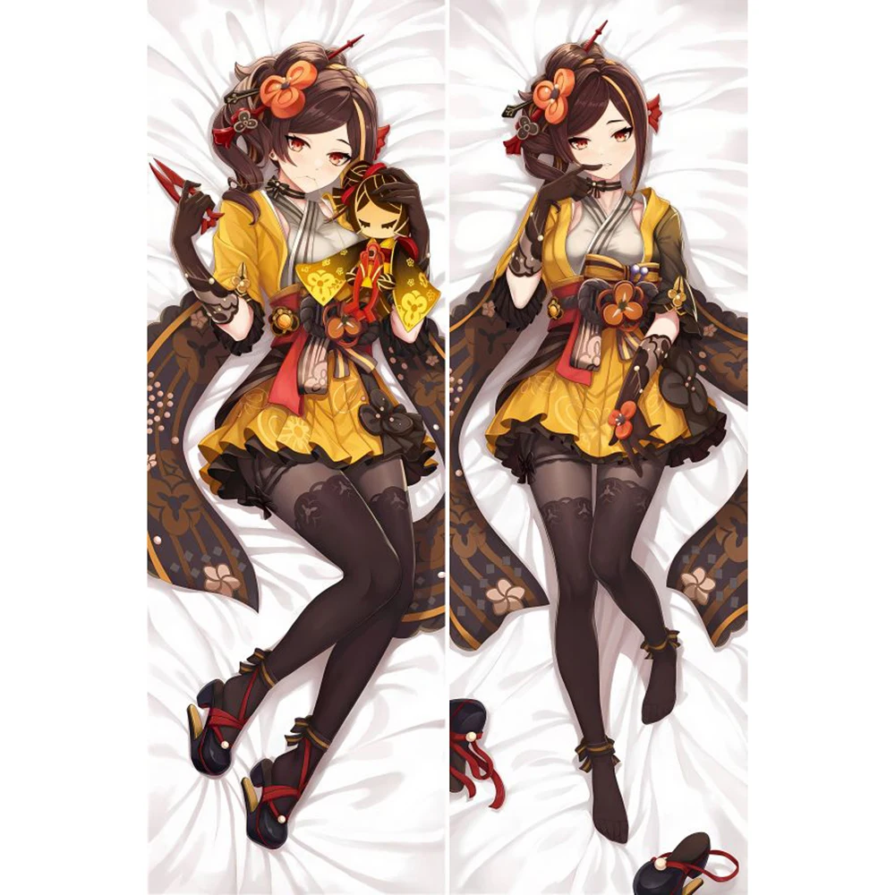 DAKIMAKURA-Taie d'Oreiller Chiori avec Énormes Seins, Imprimé Double Face, Taille Réelle, Anime