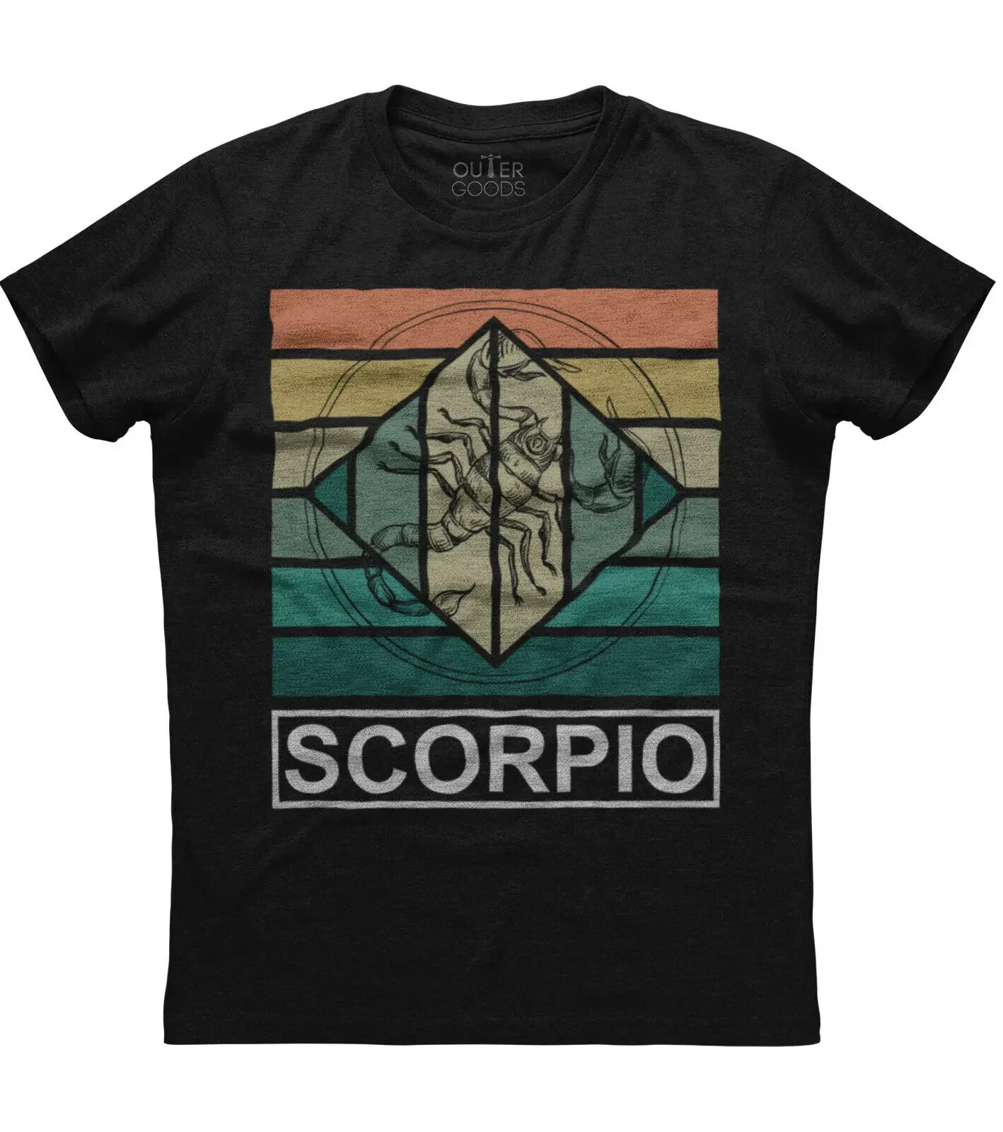 Vintage Design Scorpio Zodiac Sign Birthday Gift T-Shirt. Summer Cotton O-Neck Short Sleeve Mens T Shirt New S-3XL