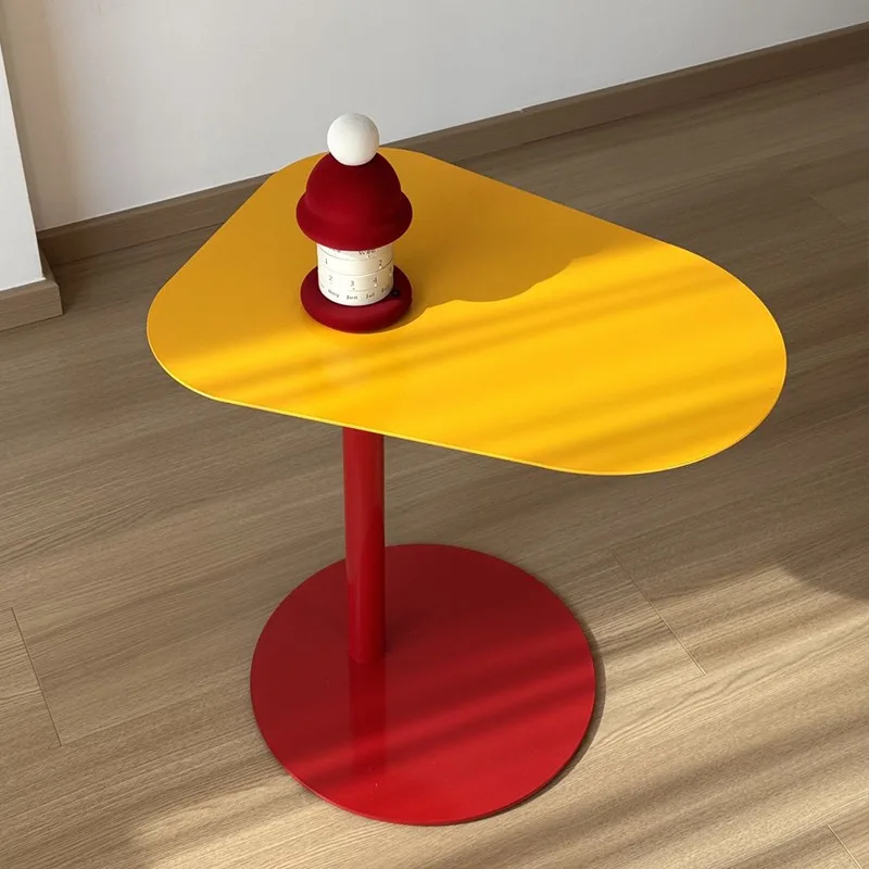 

Minimalist Portable Side Table, Creative Artistic Couch End Table Chic Balcony Accent Coffee Table Living Room Furniture Muebles