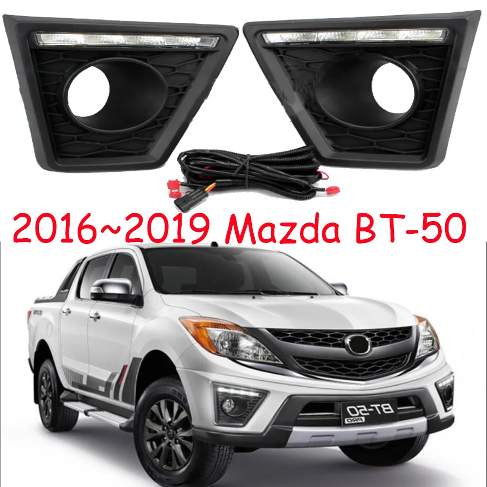 

2016 ~ 2019 год для Mazda BT-50 дневные фары автомобильные аксессуары светодиодные DRL фары для Mazda BT-50 противотуманные фары