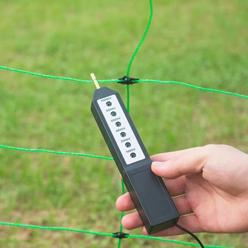 جهاز مراقبة السياج الكهربائي مراقبة سياج الماشية الفولتية مكتشف الأخطاء دروبشيب