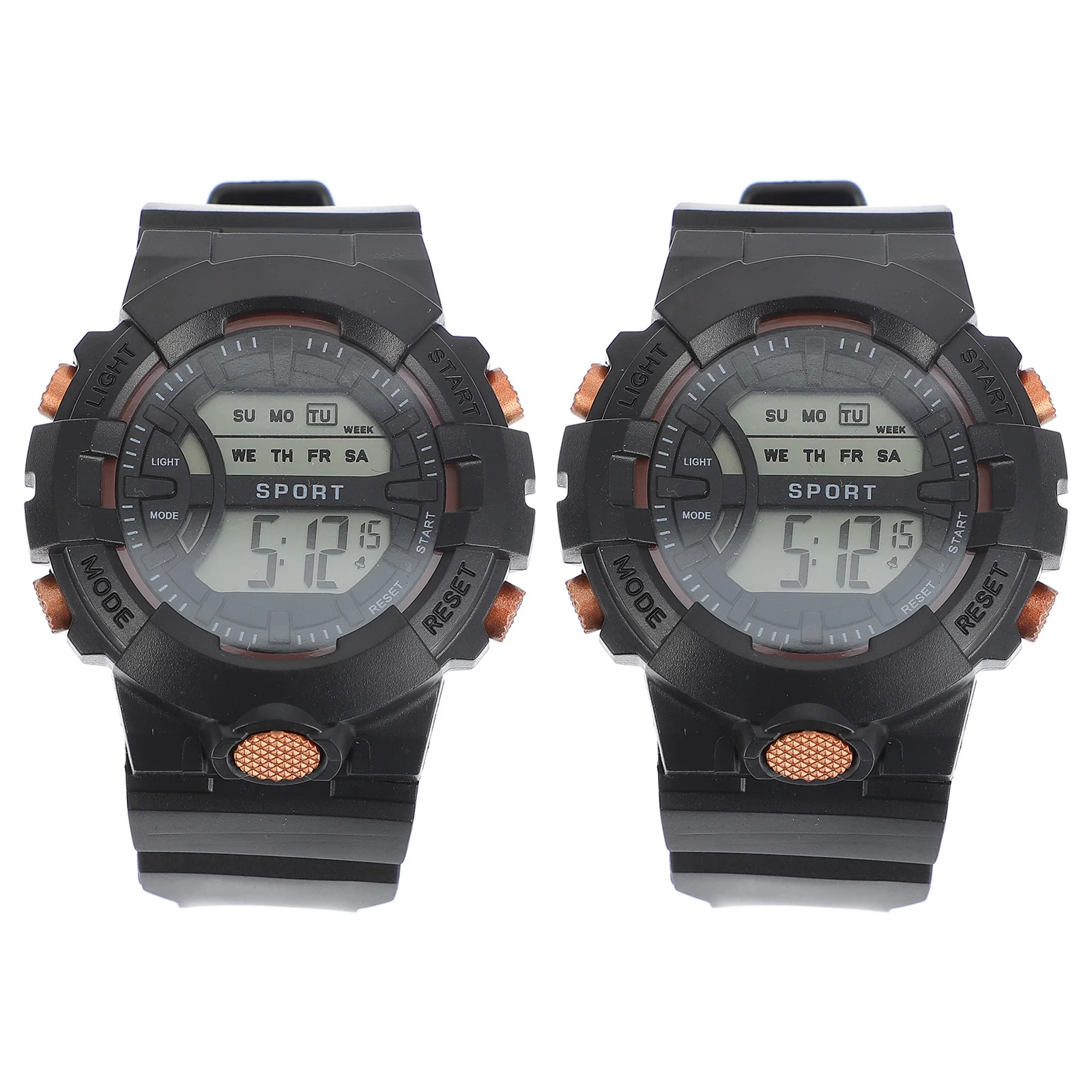 2Pcs Kids Digital Watches Clear Time Display Easy to Read Durable Material Great Gift for Family Friends Student Digital Watches
