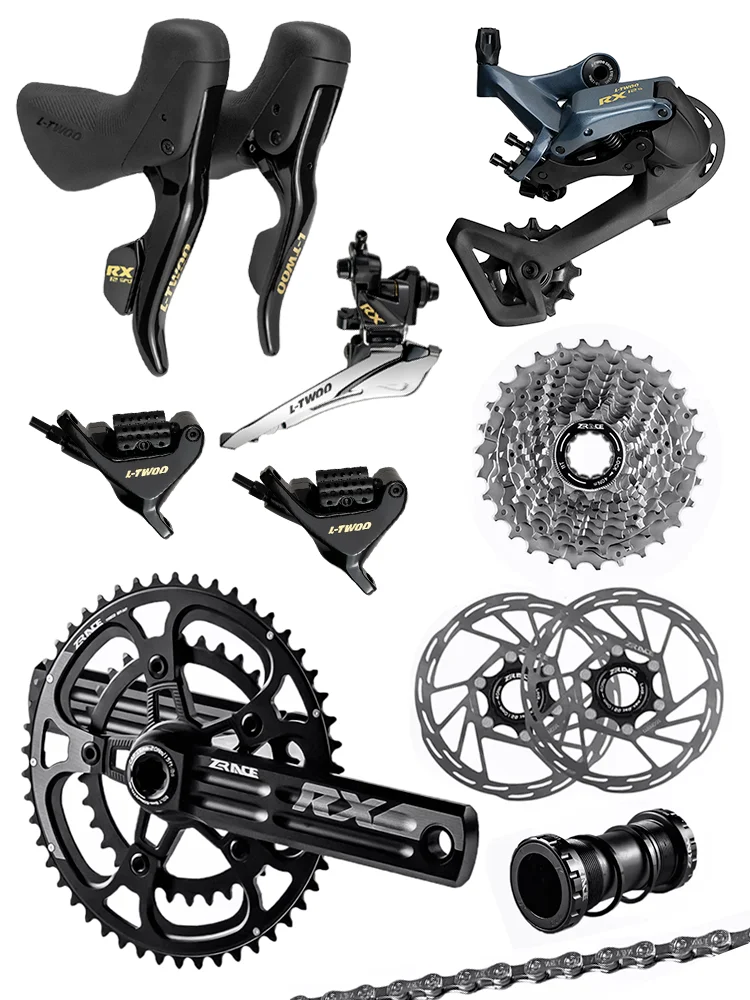 AliExpress LTWOO RX12 Hydraulic Disc + ZRACE Crank Cassette Chain, 2x12 Speed, 24s Road Groupset, for Road bike Bicycle / R7170 R8170