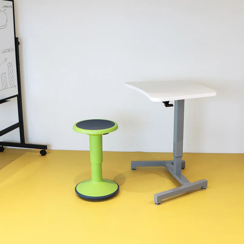 التصميم الحديث مكتب متنقل فوق السرير طاولة كمبيوتر محمول عربة الكمبيوتر عجلات قابلة للقفل ارتفاع الربيع الغاز قابل للتعديل الجلوس على الوقوف مكتب #5