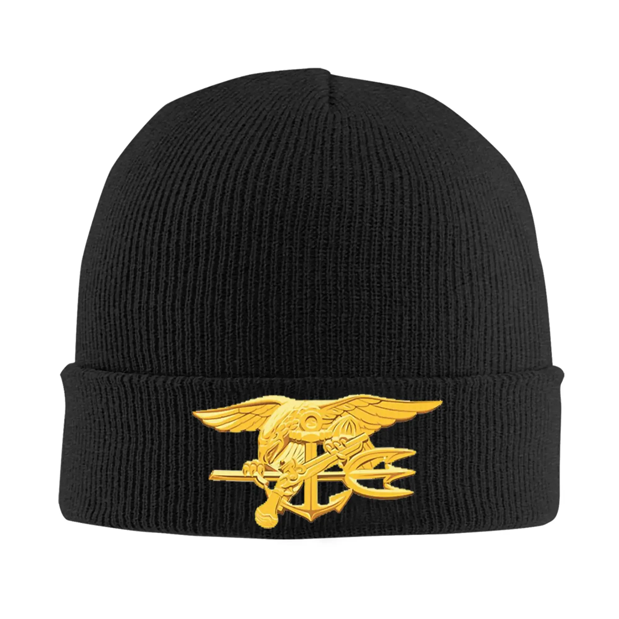 Navy Seals badge Warm Knitted Cap Winter Knit Bonnet Hat Skullies Beanies Hip Hop Caps for Unisex