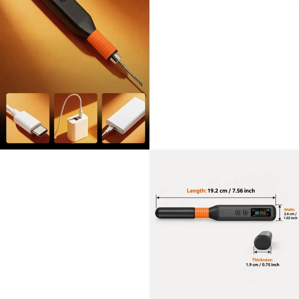 Rechargeable Soldering Iron with 9-20V External Input and Adjustable Heat for Electronics and Phone Repair Welding high quality