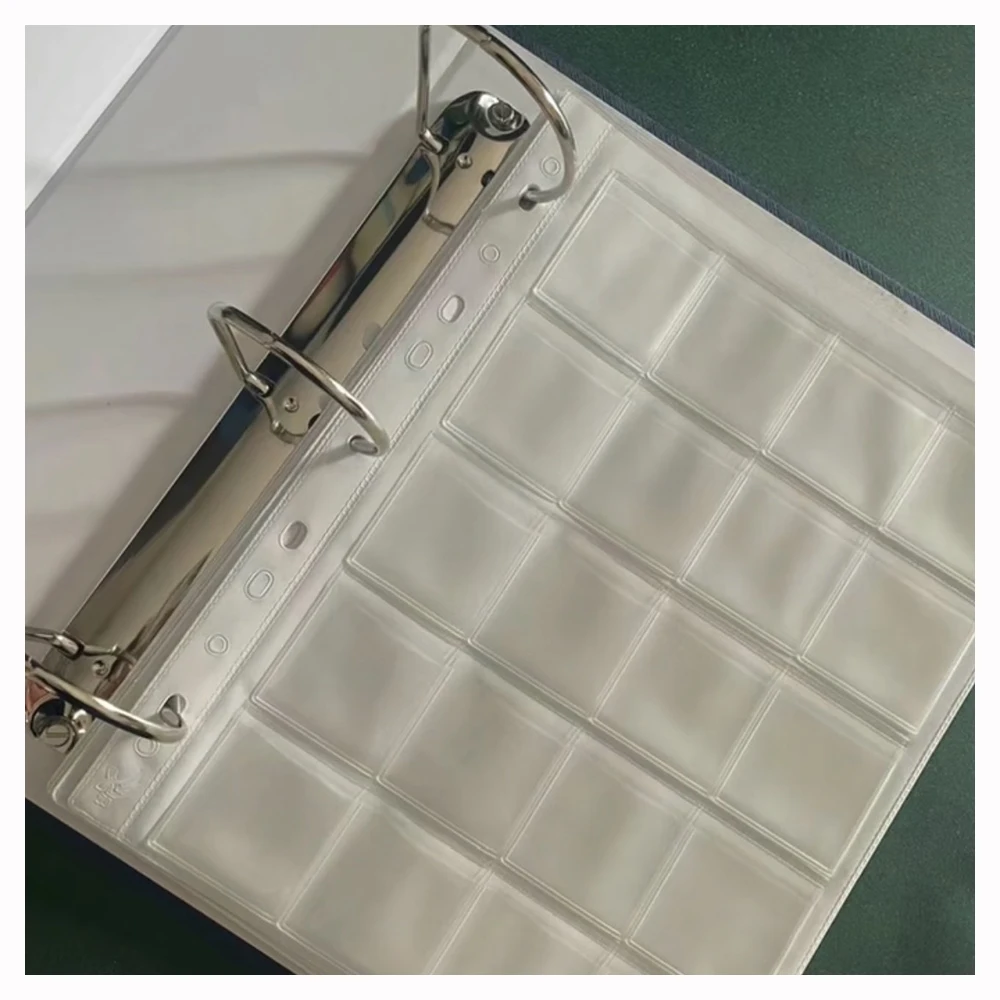 

A4 Plastic Pocket Sample Bag with Flap for Buttons Hardware Zipper Storage Organizer Transparent Garment Accessory Display Book