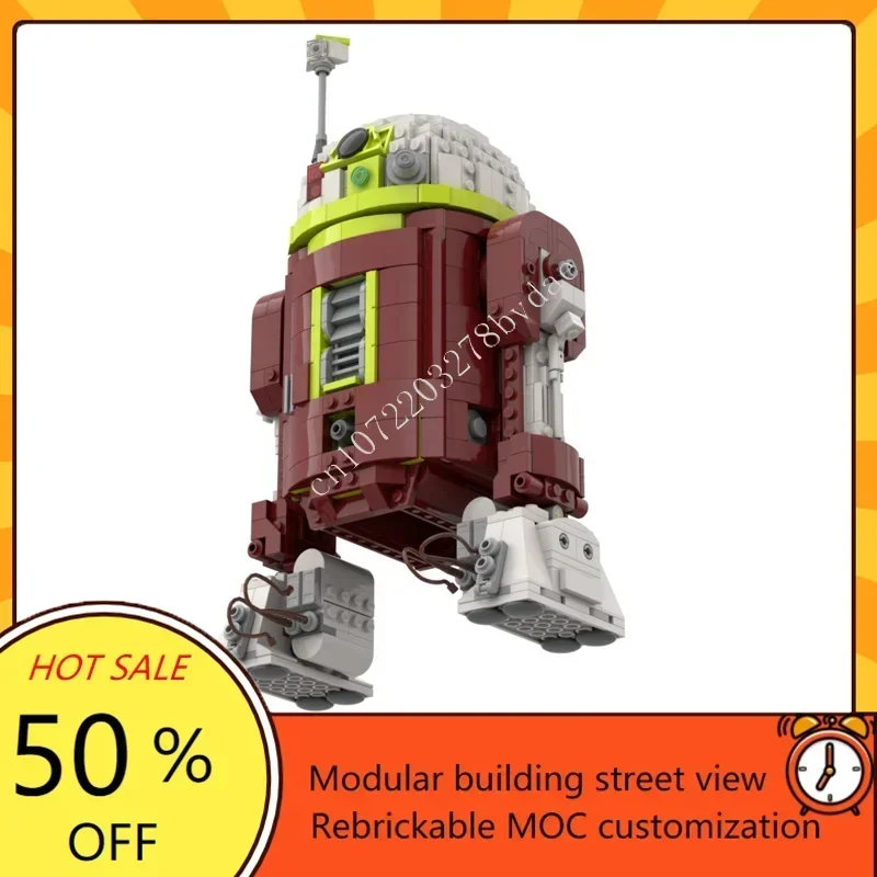 Custom 1046PCS R7-A7 Space War Military MOC Battle Model DIY Architecture Assembly Puzzle Educational Toy Gift for Kids