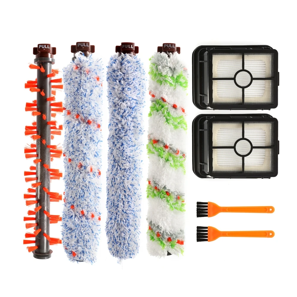 

8Pcs Vacuum Cleaner Accessories for Bissell Crosswave 1785 2306 Repalcement 4Pcs Brush Roll + 2Pcs Vacuum Filters + 2Pcs Brush