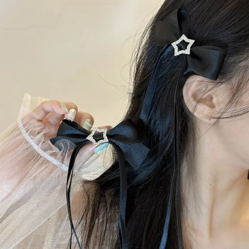 1/2 шт., заколки для волос с бантом