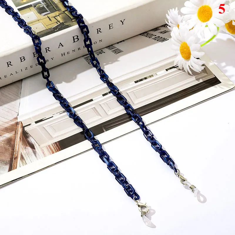 Women Acrylic Resin Eyeglass Chains Fashion Reading Glasses Chain Lobster Buckle Necklace Sunglasses Chain Eyeglass Strap Rope