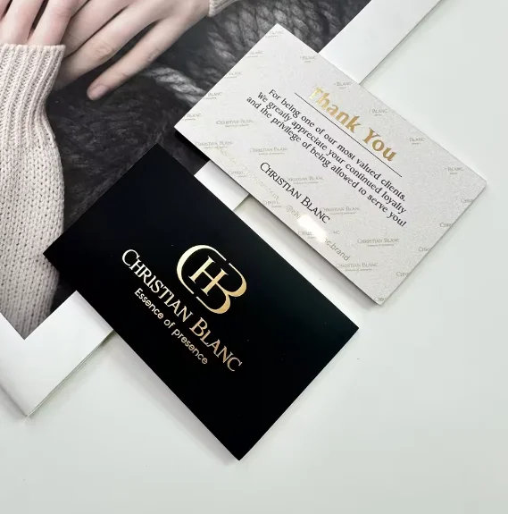 Customized high-quality luxury thanks to paper printing, card swiping, creative design, embossed paper business cards