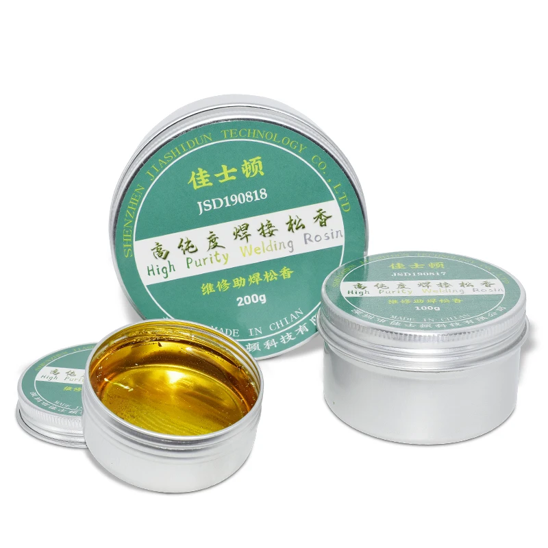 새로운 1PC 고순도 30/50/100g 솔리드 로진 솔더 페이스트 플럭스 페이스트 솔더링 주석 재료 내구성 용접 수리 용 로진