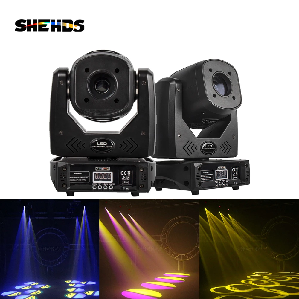 

2 шт., 80 Вт, светодиодные фонари, 3-гранная призма, подвижная головка, точечный светильник для DJ, дискотеки, свадьбы, вечеринки, сценического светового эффекта, профессиональный DMX512