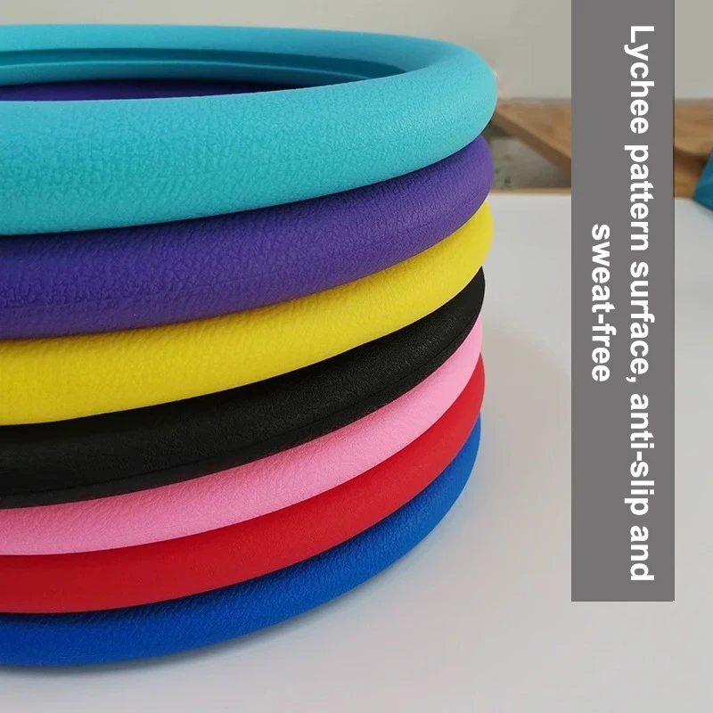 

Universal Car Non-slip Silicone Steering Wheel Cover Elastic Texture D-shaped Steering Wheel Covers Car Decoration Accessories