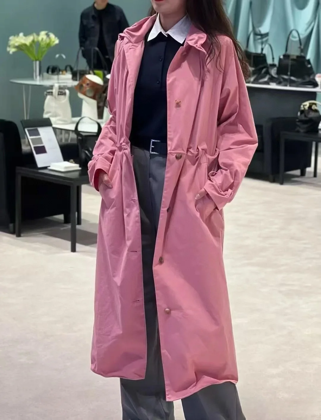 

2025 Women's Spring Clothes Luxury Designer Clothing Long Dresses Trench Coats Outdoor Windbreaker New in Jackets Top Outerwears