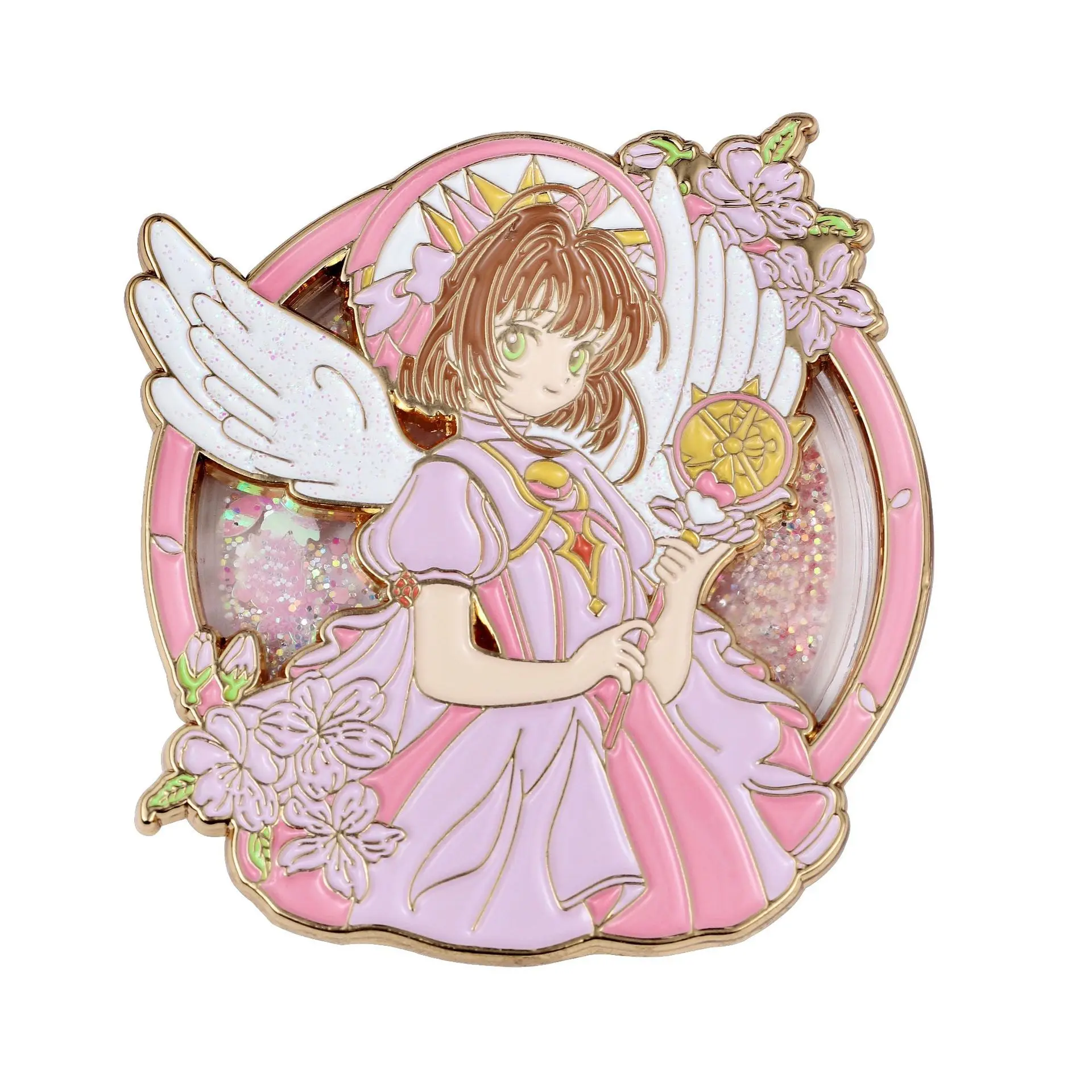 Cardcaptor Sakura Enamel Pin Badges on Backpack Lapel Pins for Backpacks Cute Brooches for Women Metal Fashion Jewelry Gifts